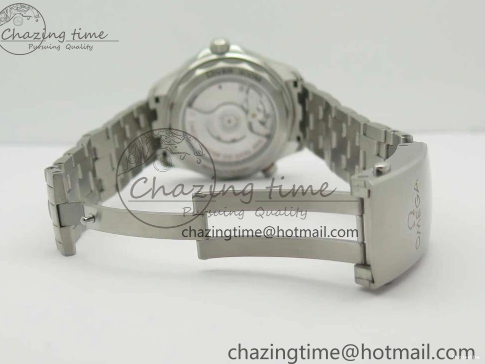 1222 Effortless 2018 Seamaster Diver 300M OMF Best Edition Blue Ceramic Gray Dial on SS Bracelet A8800 (Black Balance Wheel) 7958